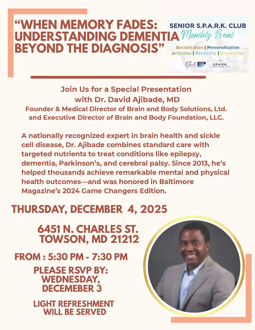 WHEN MEMORY FADES: UNDERSTANDING DEMENTIA BEYOND THE DIAGNOSIS