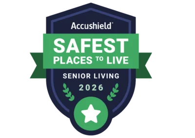 Charter Senior Living of Towson Recognized as Safest Places to Live™ for 2026